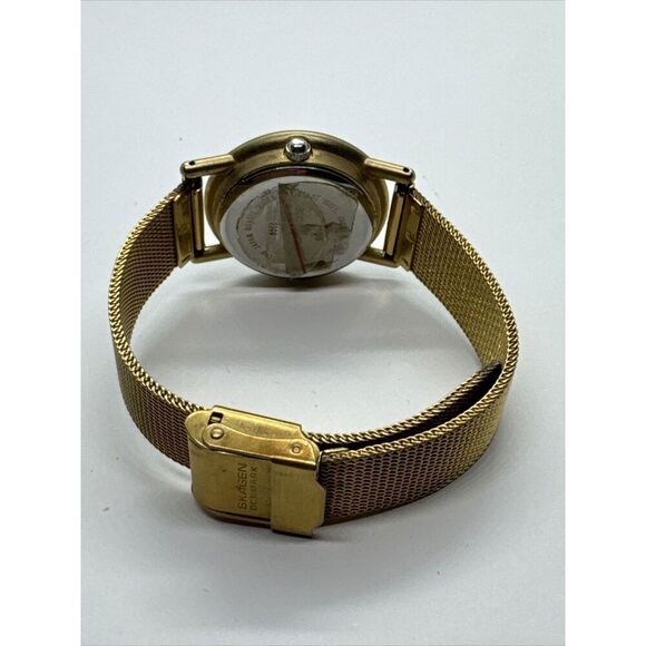 Skagen 5SGG Women\'s Gold Stainless Steel Mesh Analog Dial Quartz Watch AEA202 main image 5